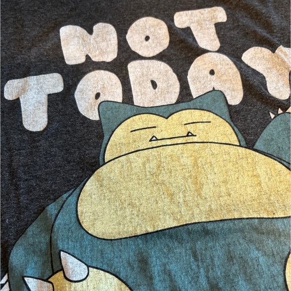 Pokemon Snorlax T-Shirt “Not Today” - Picture 2 of 5